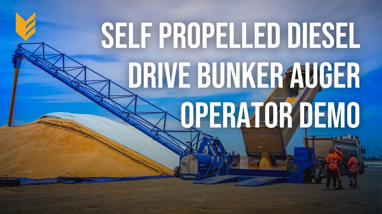Self Propelled Diesel Drive Bunker Auger Operator Demo